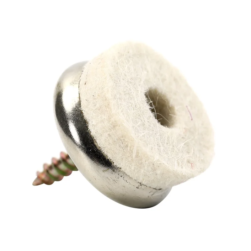 Furniture Pad Nails Black Nail-on Slider Glide Felt Pads for Wooden Furniture Chair Stools Table Leg Feet
