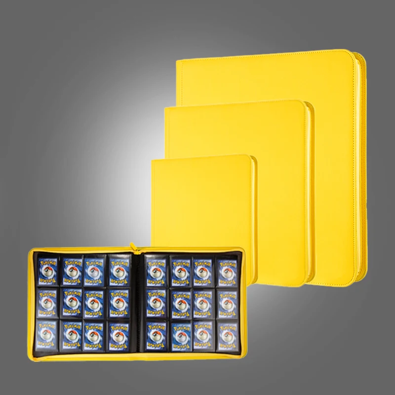 480 Pockets Trading card binder Plastic Side-loading Card Wallet zipper holder for MTG YGO Baseball Collection