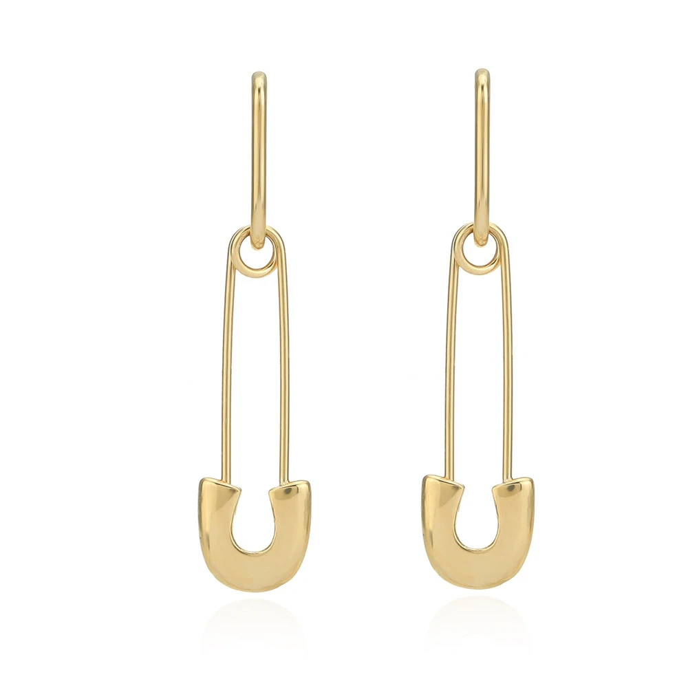 South Korean Style Yiwu Ruigang Accessories Wholesale pin shape dangle Earrings