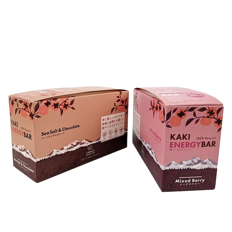 Custom Counter Display Packaging Boxes Protein Chocolate Bar Energy Supplements Small Bottle Packaging Cardboard Boxes