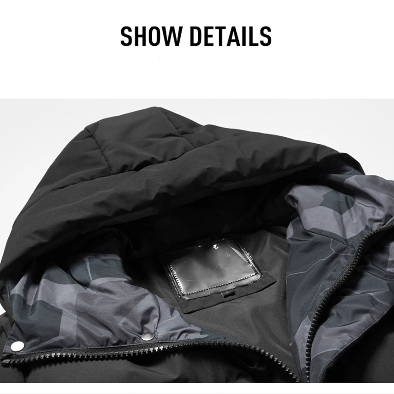 Wholesale Winter Outdoor Fashion Designer Man Coats Custom  Plus Size Nylon Fabric For Down Jacket