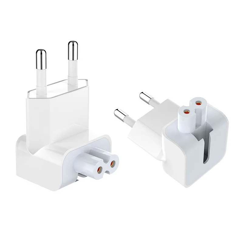 Wall AC Detachable Electrical Euro EU Plug Duck Head Power Adapter for Apple iPad iPhone USB Charger MacBook
