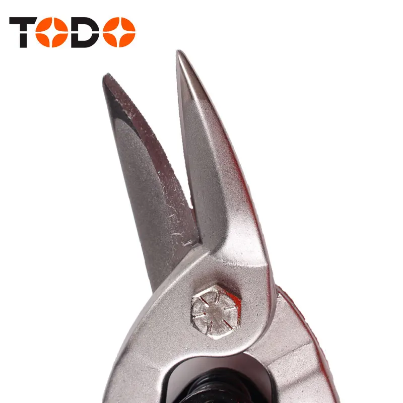 TODO tools 10 inch Professional metal tin scissors aviation snip right