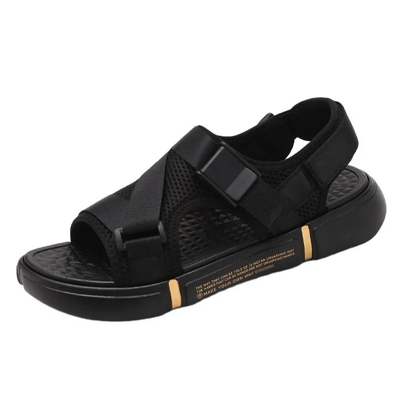 Summer Anti Slip Rubber breathable Beach Shoes flat 2021 New Design Fashion PVC Sole Leisure Light Strap men sandals for outdoor