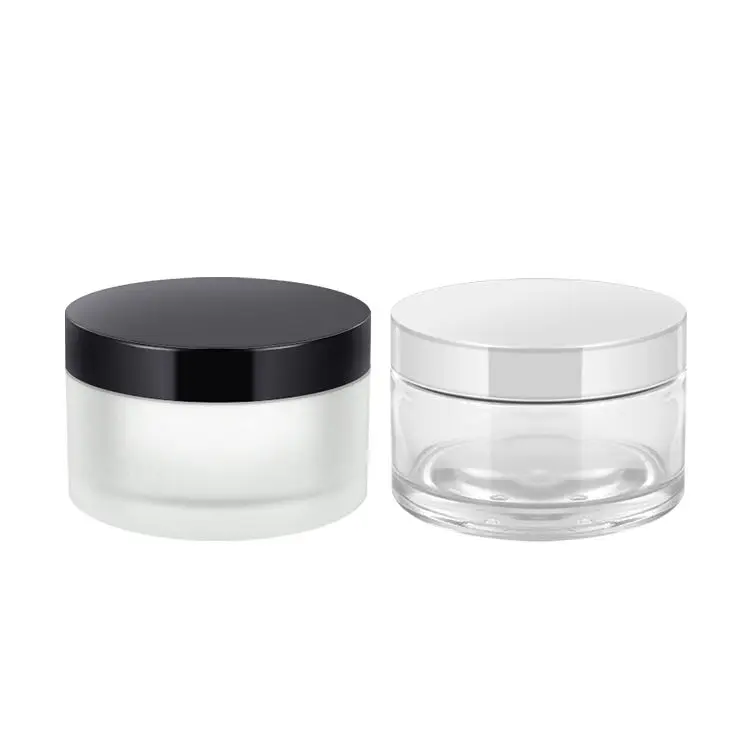 200 Ml With Lid 200g glass Jars With Screw Top Lids Frosted Glass Jars With Lids