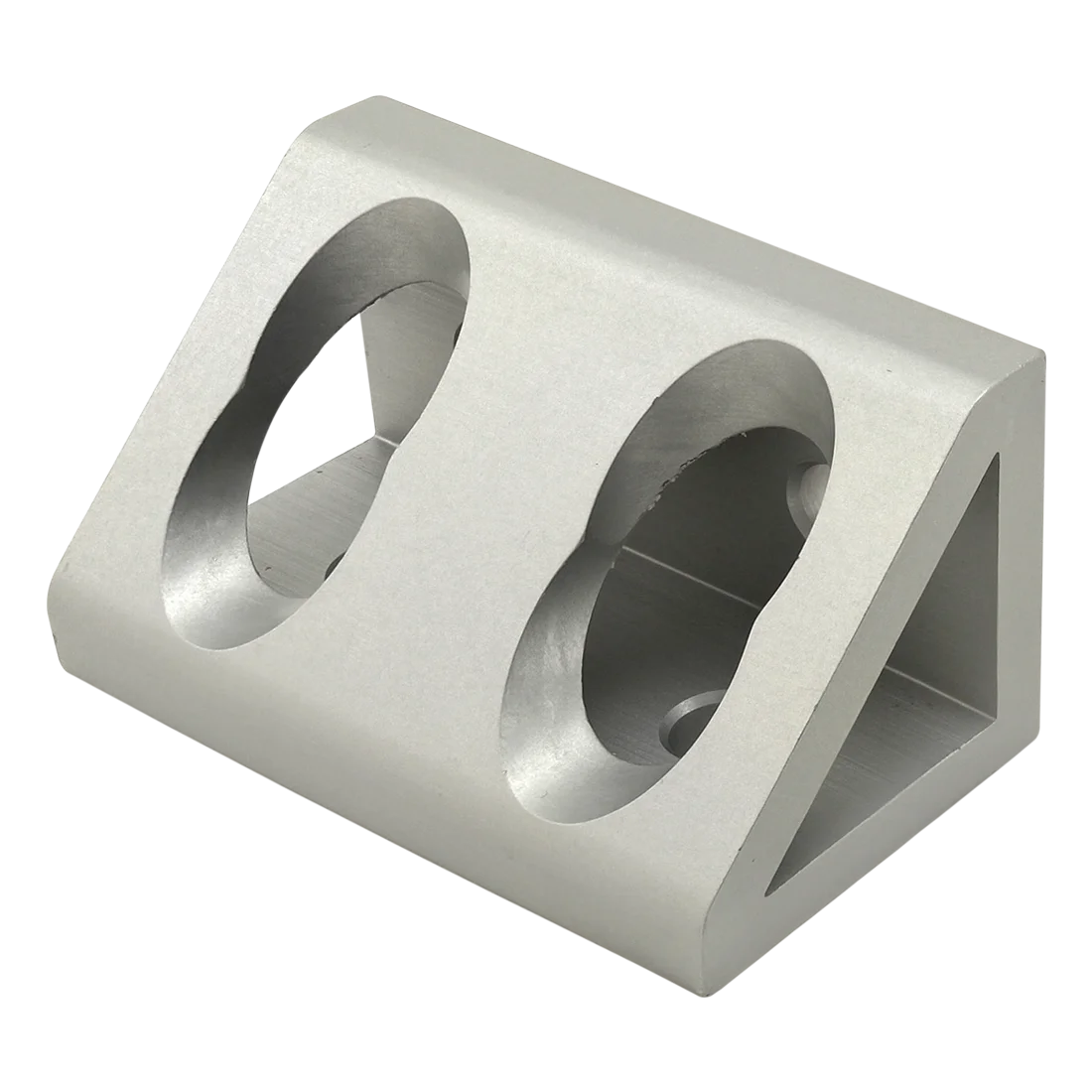 Fractional inch 15 series aluminum connection angle 4 Hole-Wide Gusseted Inside Corner metal Bracket for T-slotted Profile