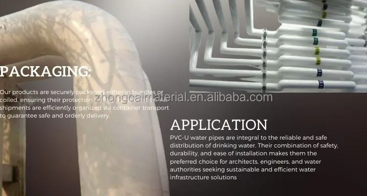 Pn10 Diameter 110mm 160mm 200mm 9 Inch 8 Inch 6m Length U -u High Pressure Pipe 16 Bar 400mm Water / Drainage Pipe