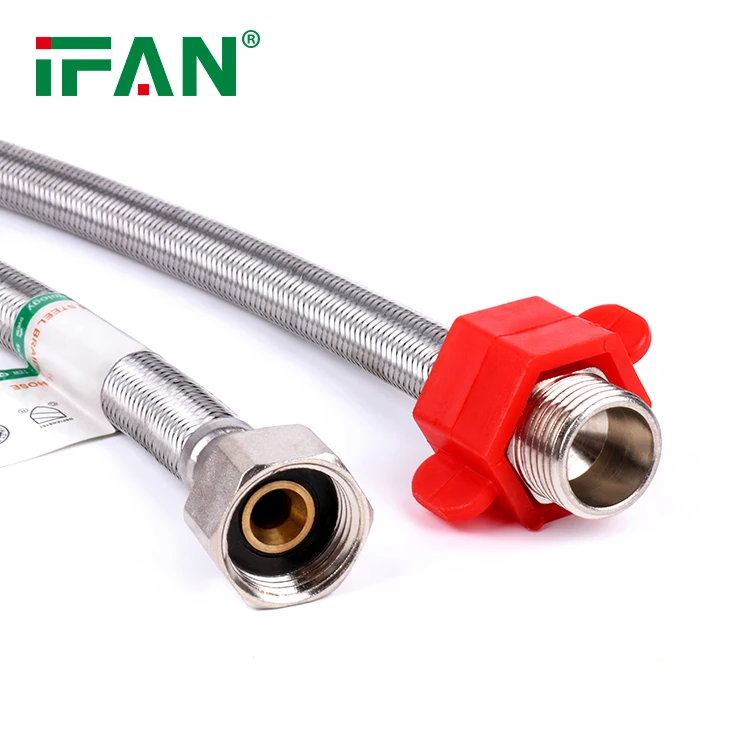 IFAN ISO 10380-2012 Plastic Stainless Steel Corrugated Pipe Flexible Metal Hose Plumbing Flexible Tube Hose
