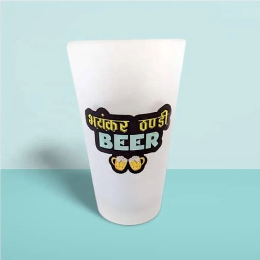 Customized 600 ml / 1 pint Reusable Plastic Frosted Tumbler coffee tea water beer Drinking Cup for festival and party