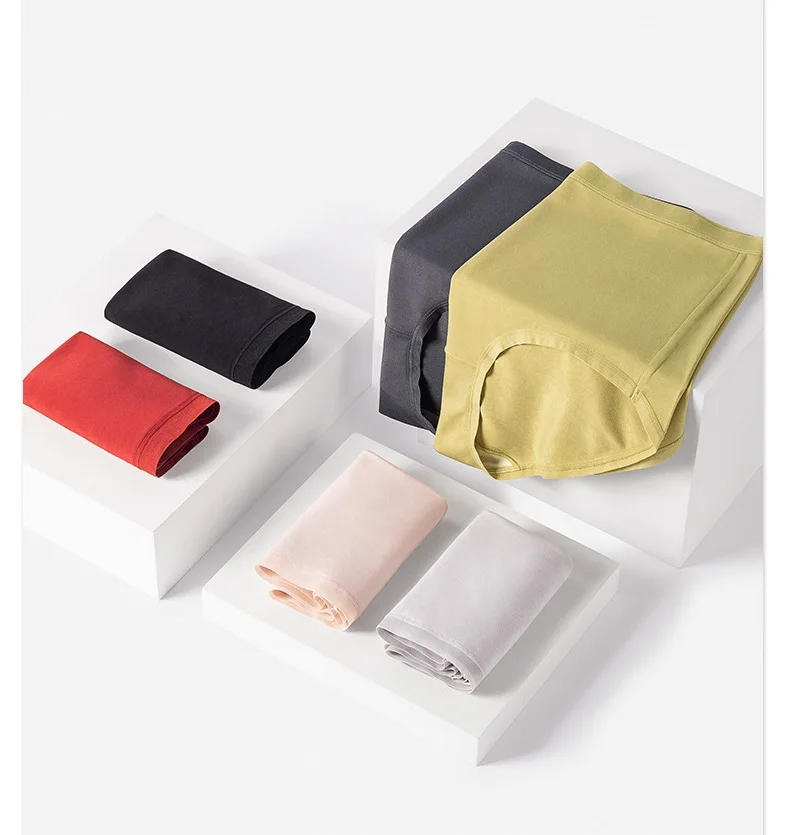 2022 NEW Soft and Breathable High Waist Elasticity Silk 60 Modals Hip Lifts Boxer Briefs for Women