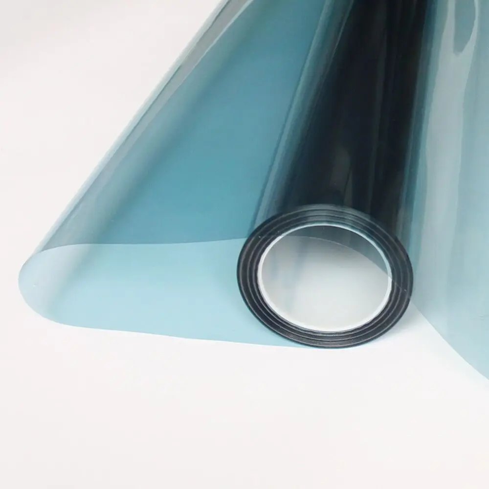 Manufacture factory Sun visor UV protection car sticker light blue VLT70% nano creamic window film decorative for car