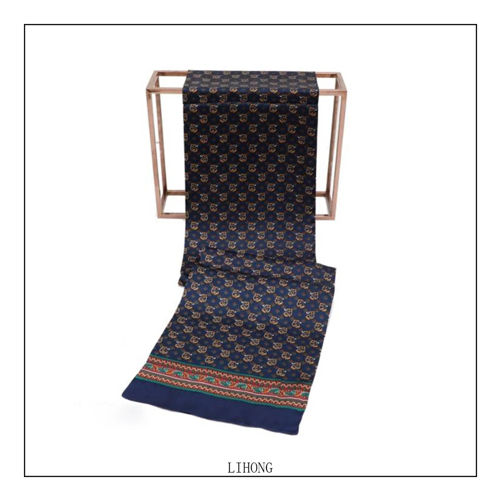 Wholesale Scarves Designer spring  Scarf for Men pattern Custom Silk  Other Scarves