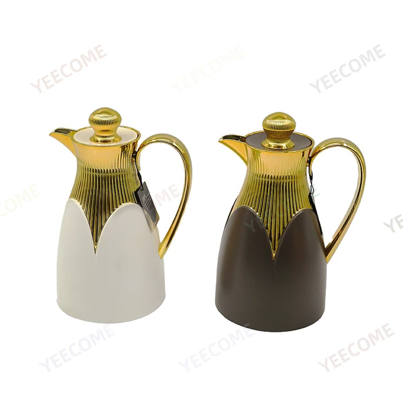 Custom logo spray painting design process vaccum flask&thermoses flask Keep Hot 24hrs coffee maker pot  1L glass water jug