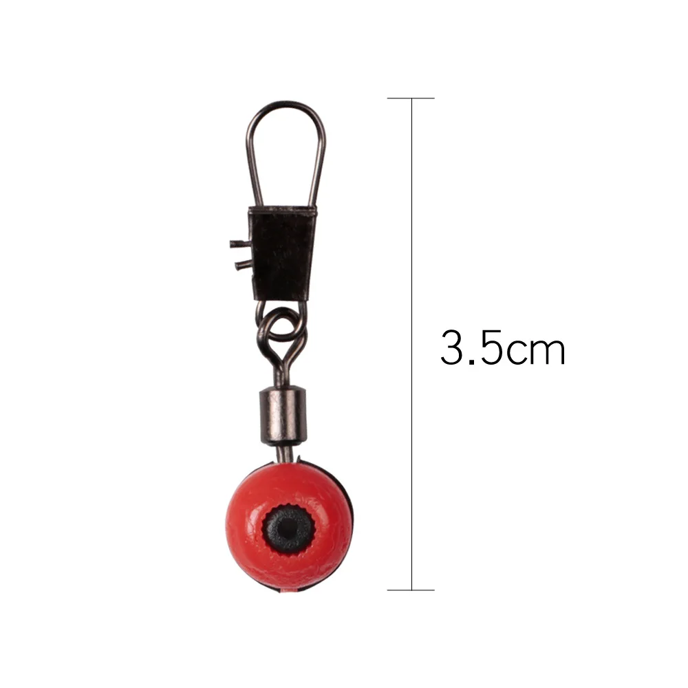 50pcs/bag Wholesale float bobber connector sea fishing rolling line swivel space bean fishing
