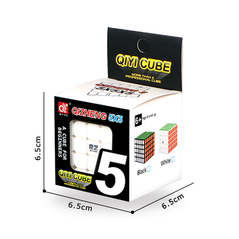 Qiyi Qizheng Magic Cube 5x5 Sticker Cube 5x5x5 Cubo Magico Cubic Anti-stress 5 By 5 Puzzle Game Plastic Cube Toys For Children