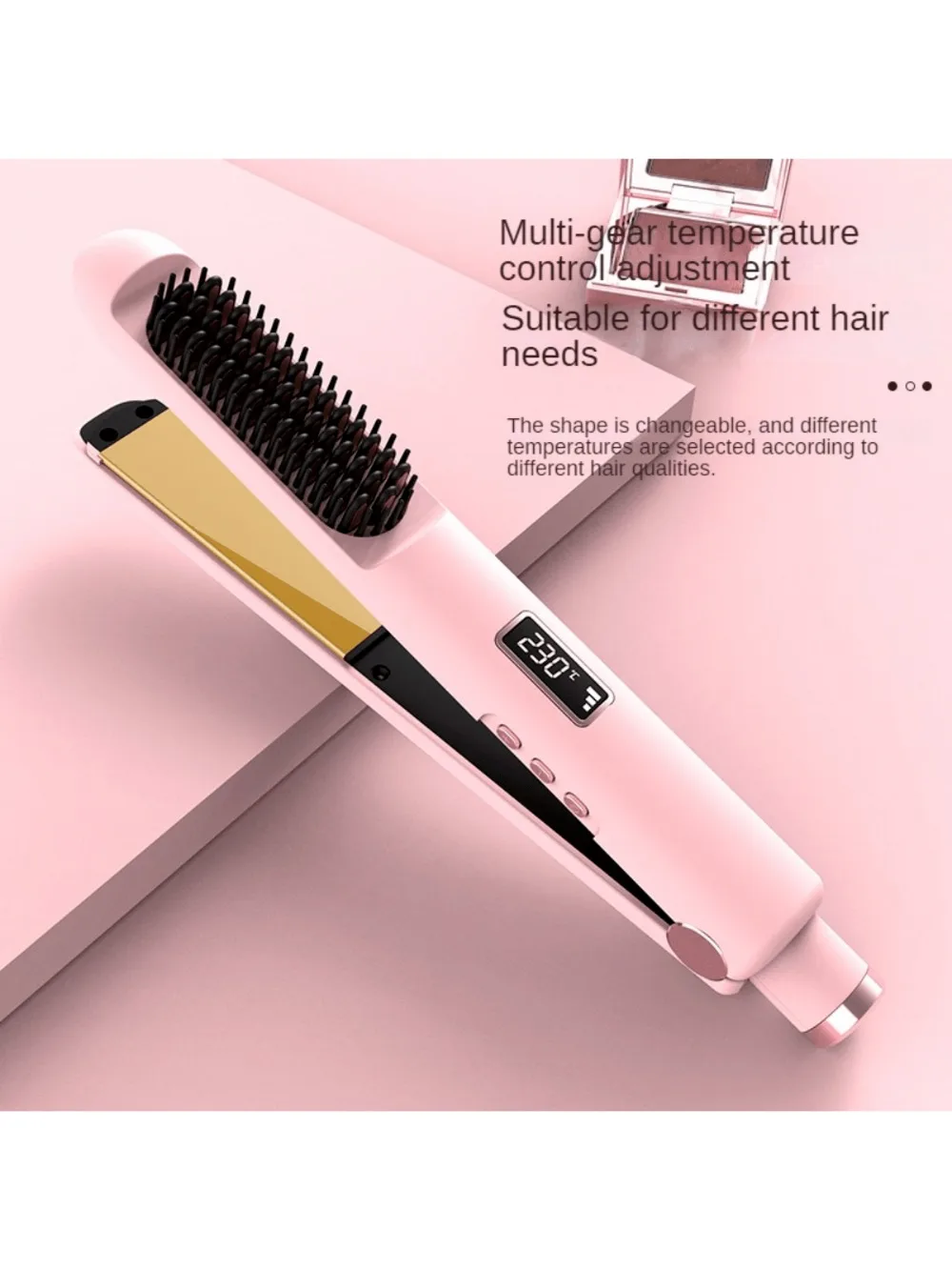 2 в 1 щетка для выпрямления волос