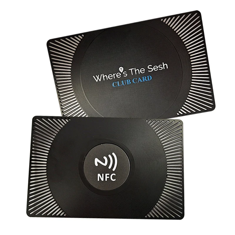 NFC/RFID Business Matt Black Card Smart Cards Metal