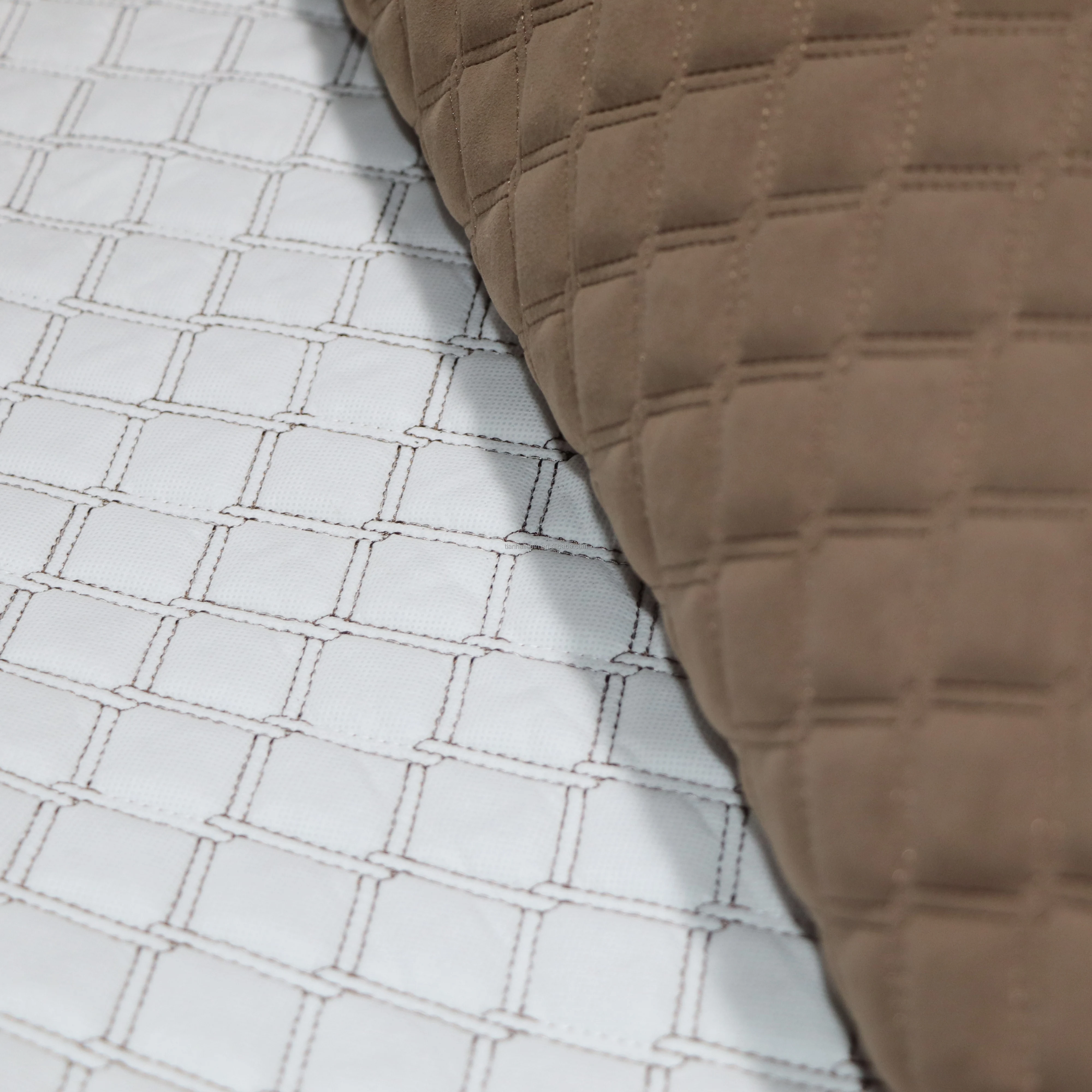 China Supplier Factory Sell Stitch Leather Car Seat Cover And Car Mat Leather Quilted Leather