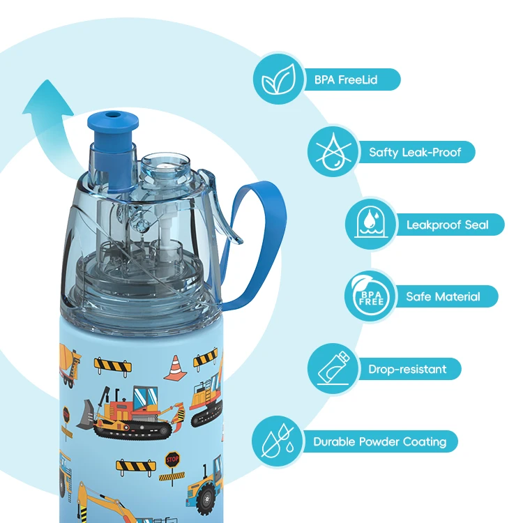 Hot sale bpa free stainless steel kids water bottle cute for school