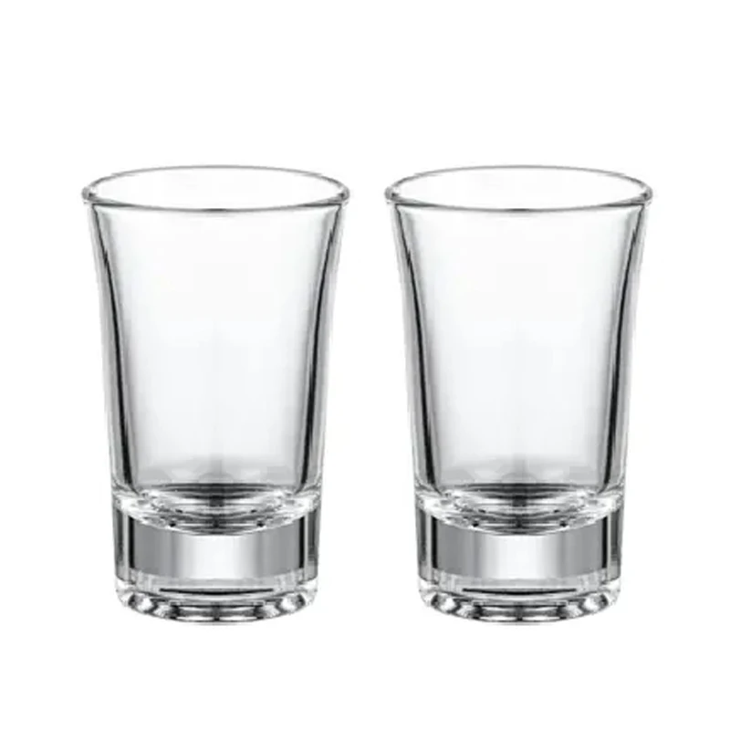 Wholesale 55ml Vodka Shot Cups Factory 5060B High White Whisky Glass Cup Mini Shot Glass For Super Market & Dining Bar
