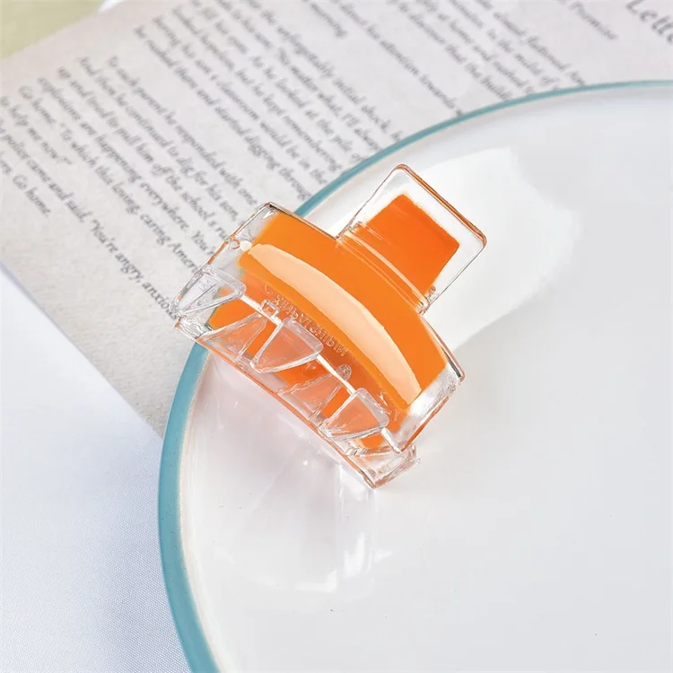 Hot Selling Hairpin Transparent Color Acetic Acid Hair Grab Adult Claw Clip Horsetail Clip Bath Tray Hair Grab Clip