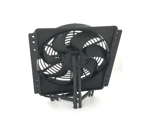 LINRUI WSLNF-2355X 12 inch rotary cooling dc fan brushless 12v/24v axial fan for bus/truck air conditioner condenser fan