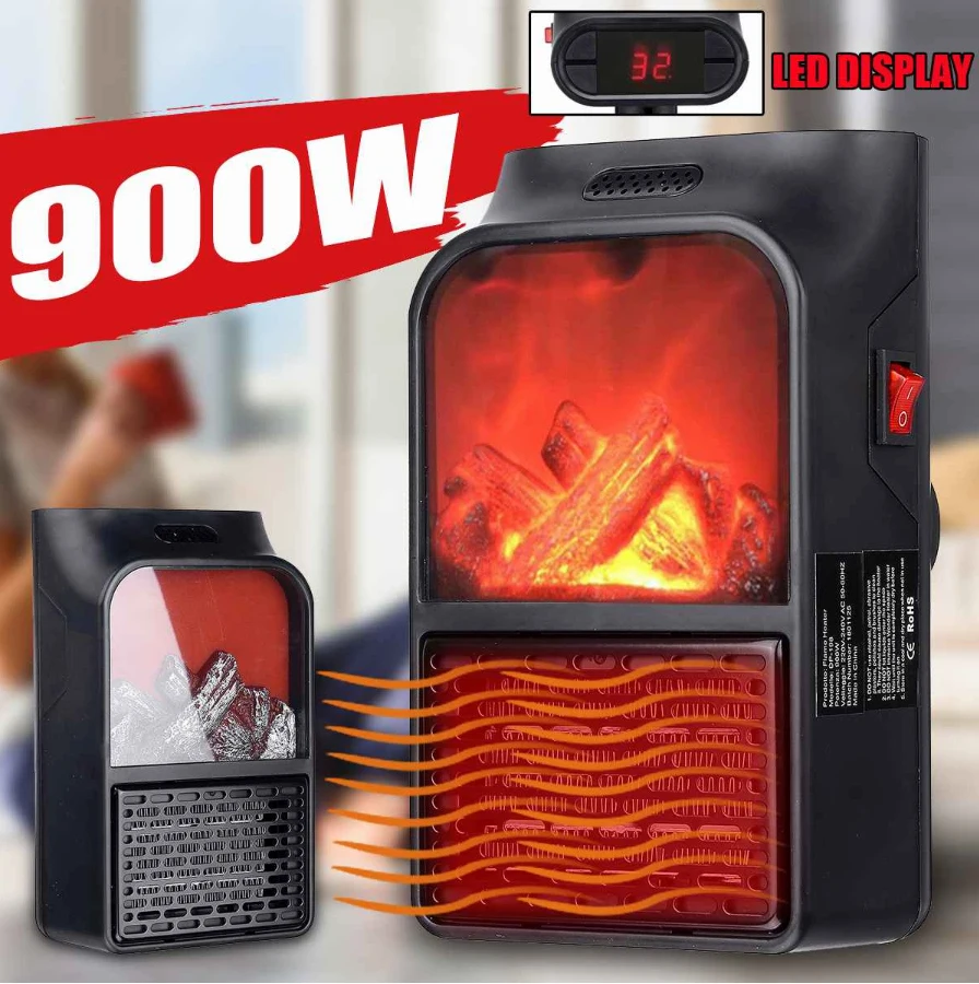  900W воздух теплее с дистанционным управлением ПТК керамическая нагревательная плита радиатор Бытовая мини электрическая настенная розетка подогреватель