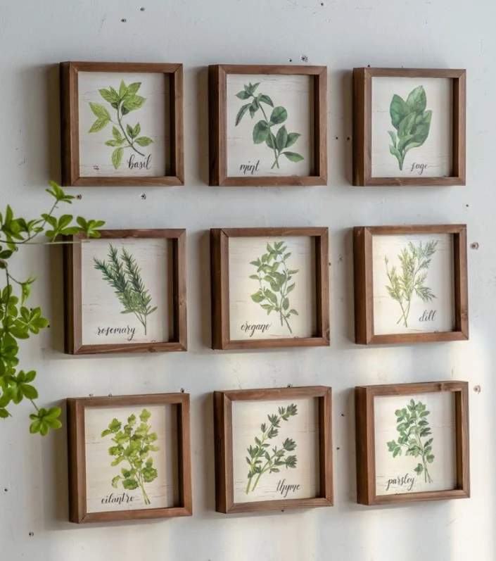 Nordic Creative Photo Wall 9-Piece Set Wall Decorations For Home Wood Craft Painting Background Furniture Bedroom Sets