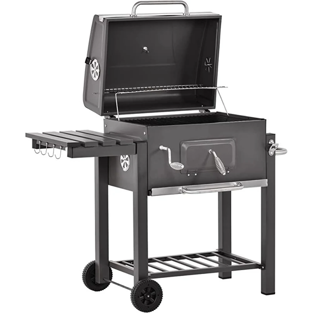 3 In line Extra Large Cyprus Grill,BBQ Greek Cypriot Charcoal Motorised Outdoor Rotisserie BBQ Grill/