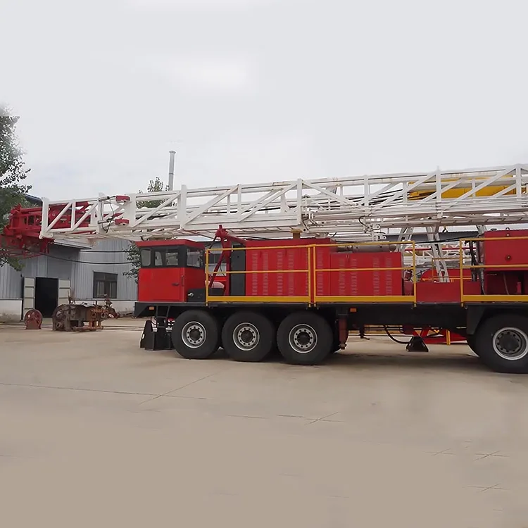 API oil and gas 550HP truck-mounted XJ550 workover rig