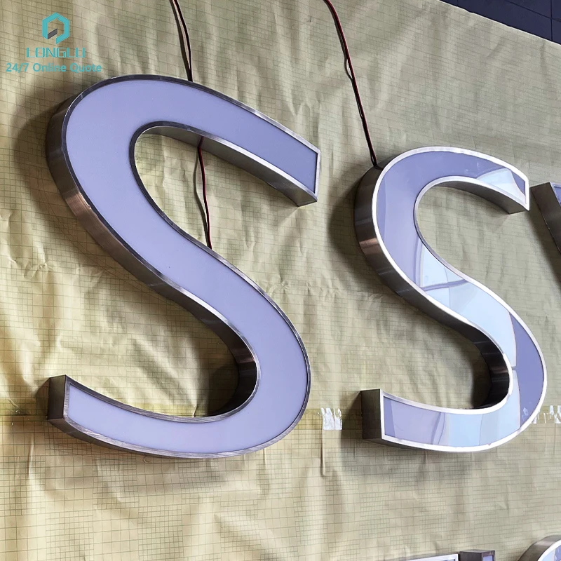 Trim face lit channel letters 6500K led module drop shipping white led build up front lit letters