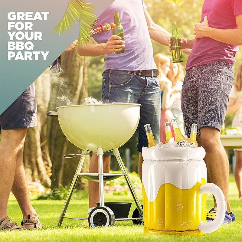 Large PVC Inflatable promotion Beer Ice Bucket Outdoor Ice Bucket Drink Beer Bar Summer Party Pool Beach Accessories