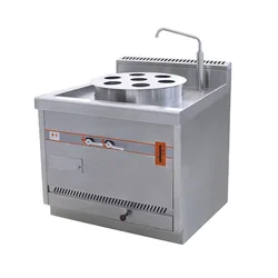 Commercial Stainless Steel Kitchen Equipment Steam Gas Style Dim Sum Steamers