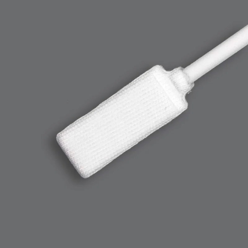 Large Flat Square Head Lint Free Polyester Cleaning Swab with White Handle