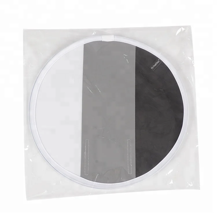 
Photography accessories flat round tricolor universal collapsible flash diffuser light softbox 