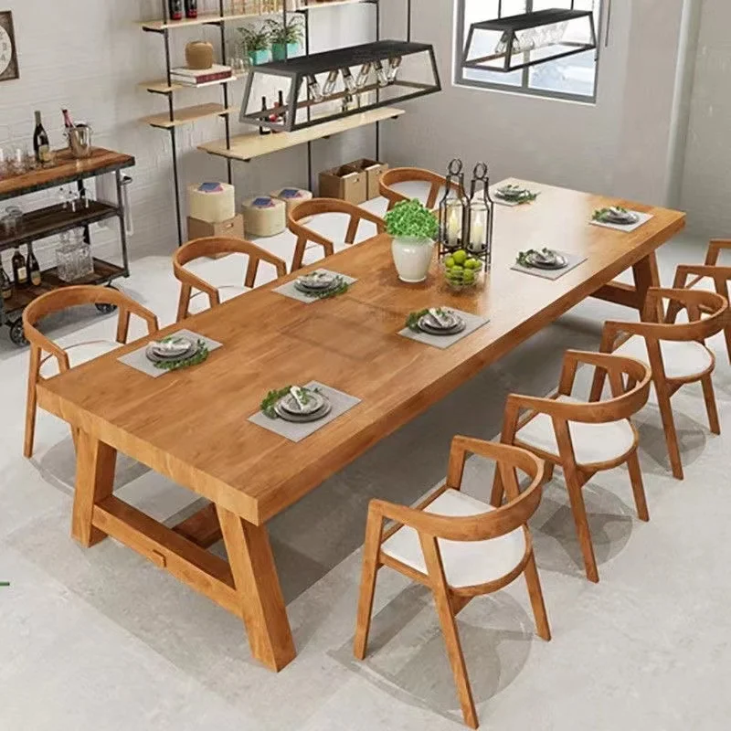 New Nordic design modern simple solid wood dining table furniture dining chair set wholesale support custom sizes