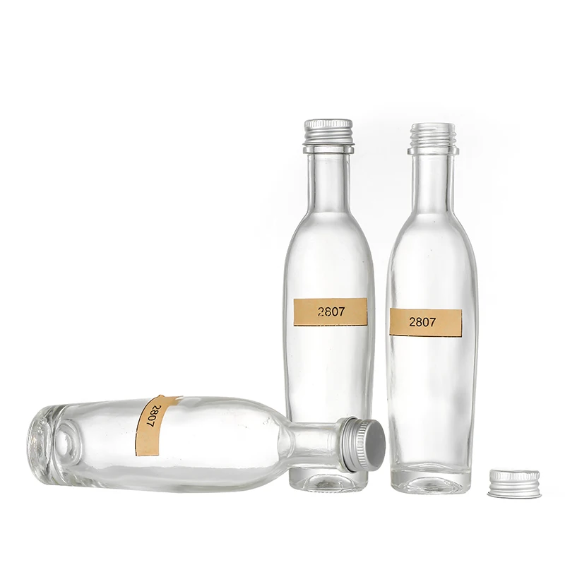 100ml clear glass Olive Oil Bottles with Pourer Fitment