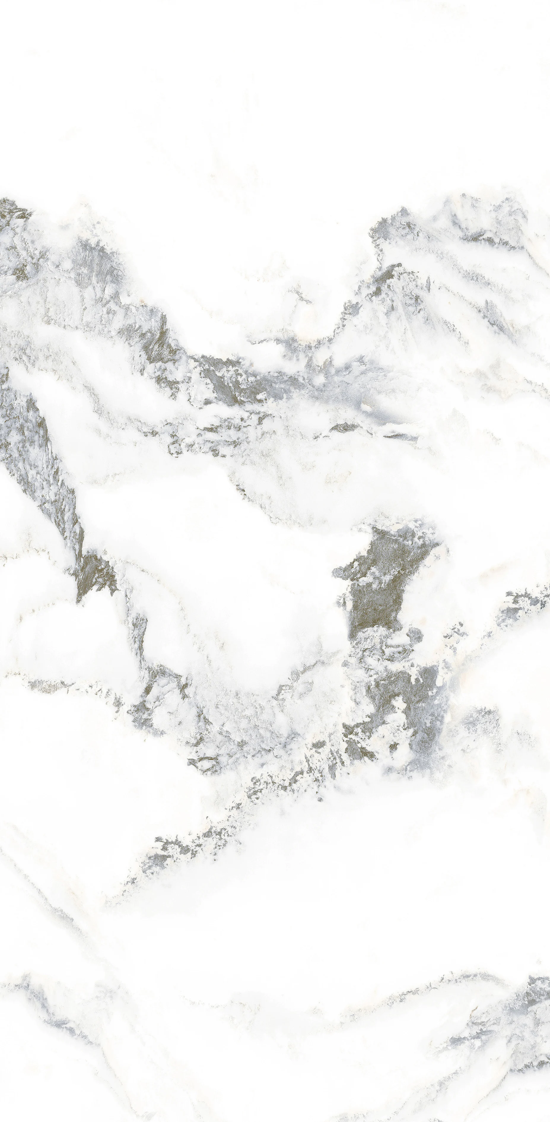 Foshan White Porcelain Polished Glazed Ceramic Tile Mountain Pattern Marble Stone Slab for Hall Landscape Laundry Application