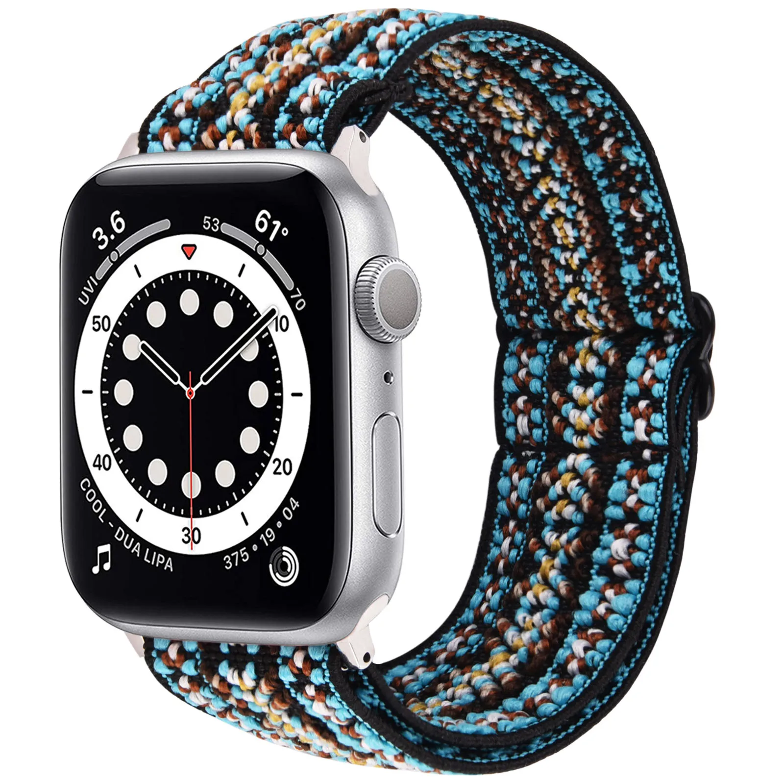  Ремешок с нейлоновой оплеткой для Apple Watch 6 различные дизайны регулируемая длина Плетеный ремешок iWatch всех