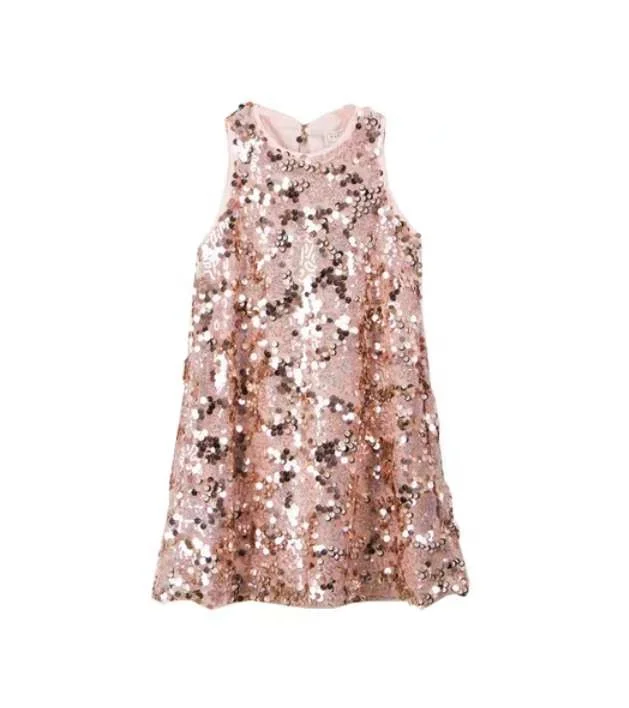 Girls%27+Custom Sequin Girls Dress,Made In China