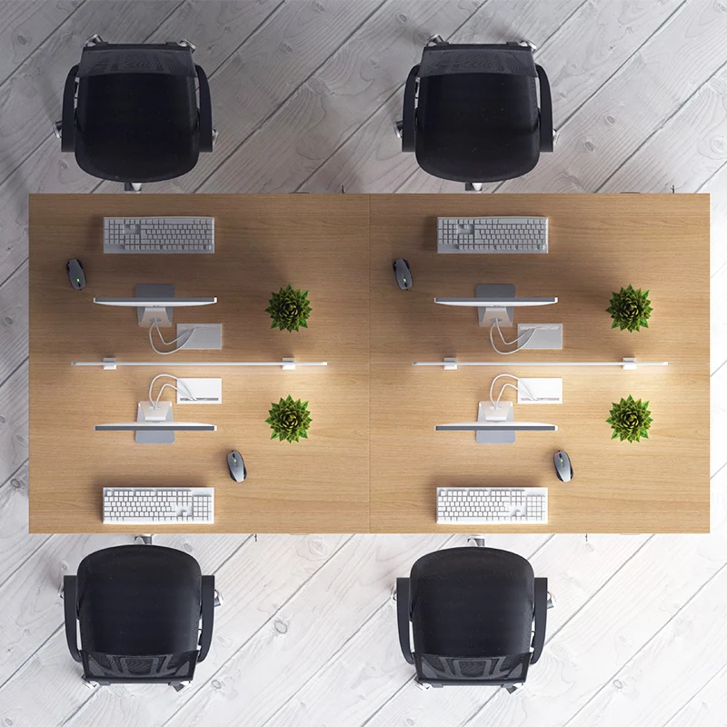 Chuangyue OEM Simple Modern Office Furniture Partition Staff Seating Table and Chair Combination Executive Furniture