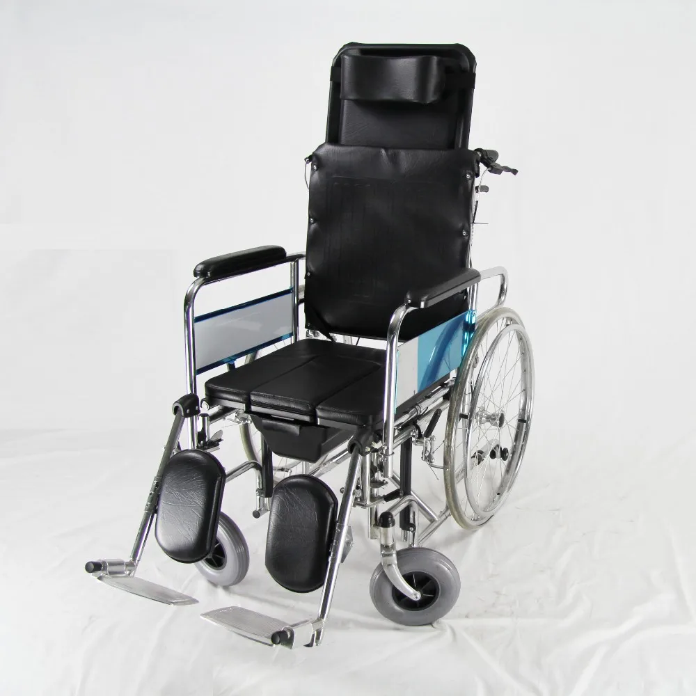 reclinable  wheelchair with toilet for disabled toilet seat chair from RJ