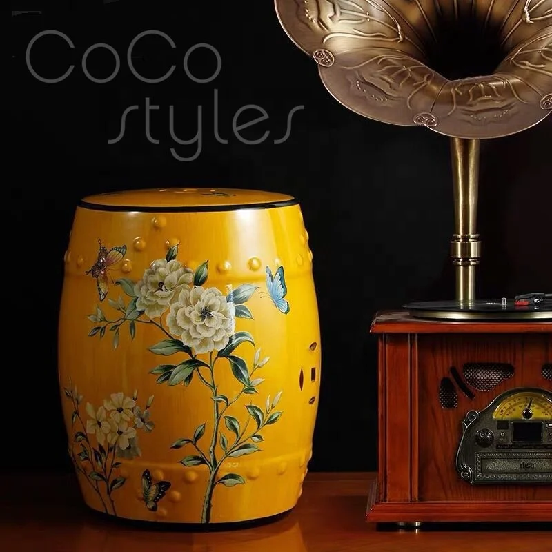 
Cocostyles bespoke luxury decorative tropical plant ceramic jar with crystal lid for country style home decor Valentines 