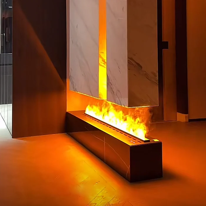 Electric fireplace with mantel freestanding Mist Insert Neon Flame Decorative 3d Vapor Water Vapor Fireplace