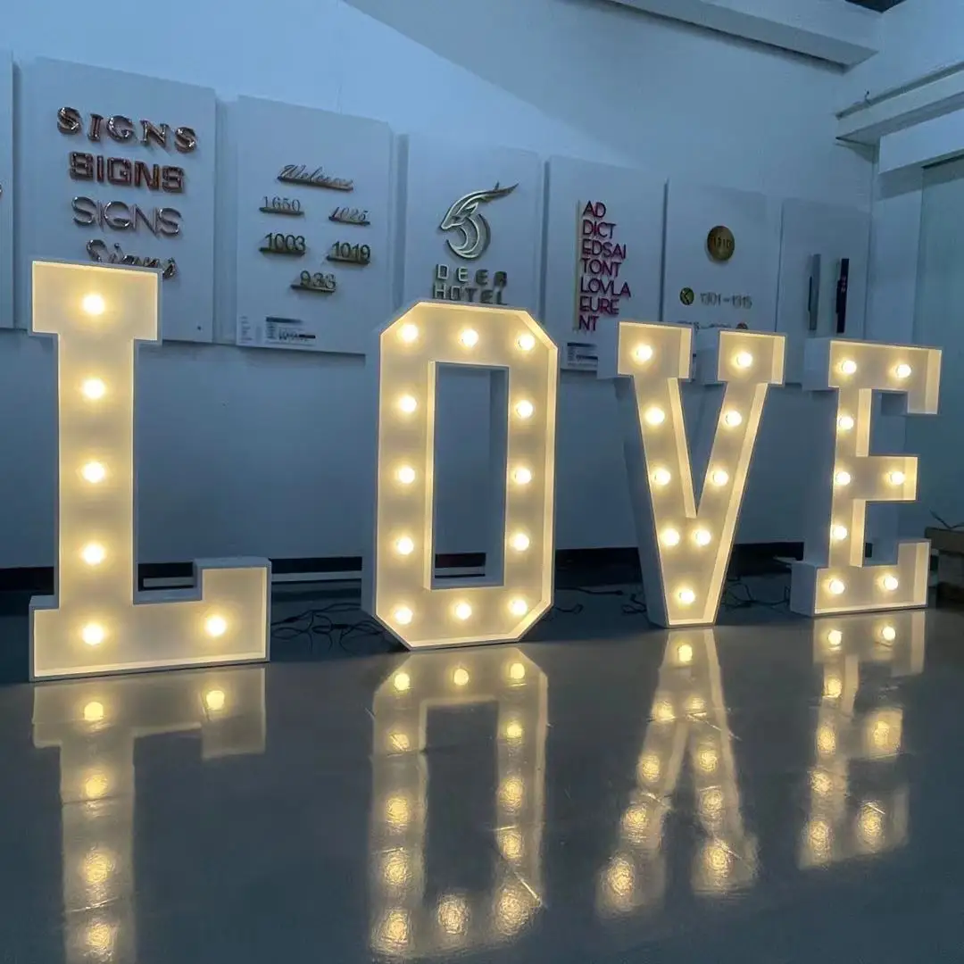 Wholesale giant love letter Celebration Marquee Numbers 4ft Marquee Letters