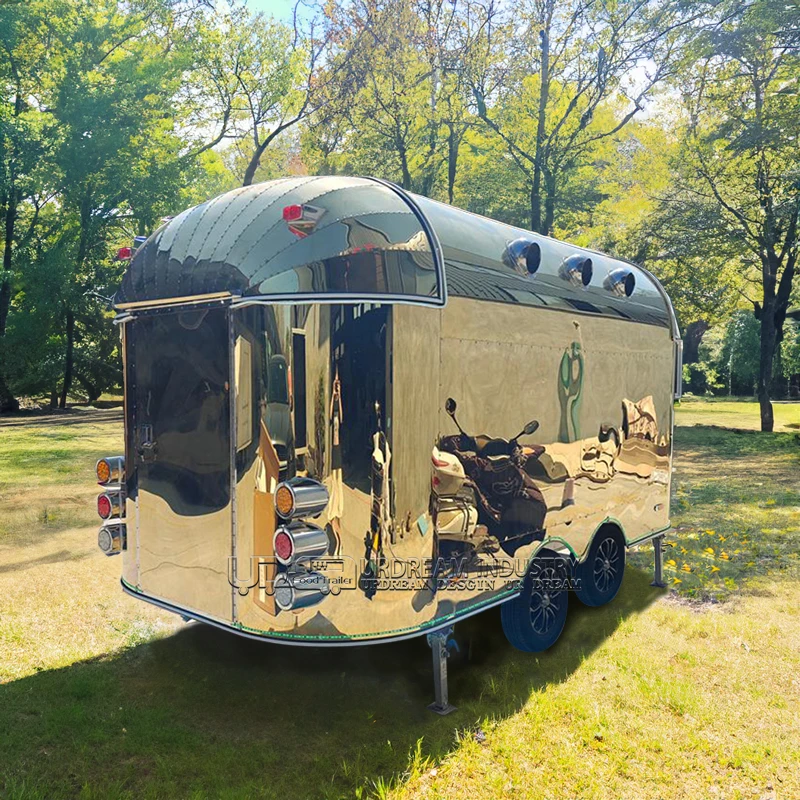 Купить Urdream Новый трейлер Airstream для быстрого питания Мобильный Фуд Грузовик уличный Кейтеринг тележка по низким ценам