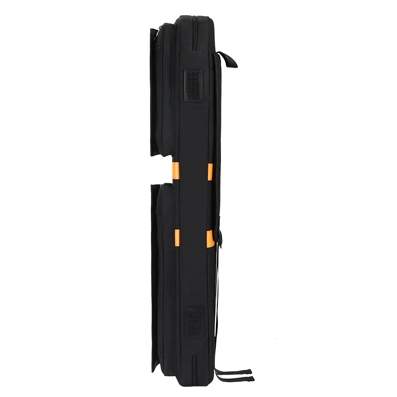 Custom Soft Snooker Billiard Carrying Case Waterproof Double Shoulder Straps Accommodates 3 Butts 4 Shafts Perfect Pool Cue Bag