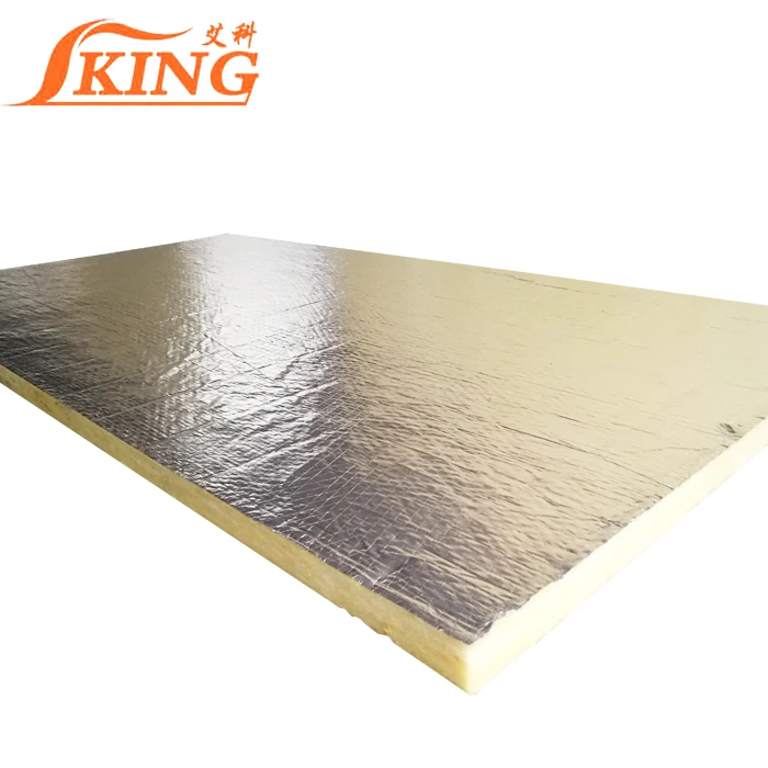 ISOKING glass wool board for dry wall partition with fsk aluminium foil
