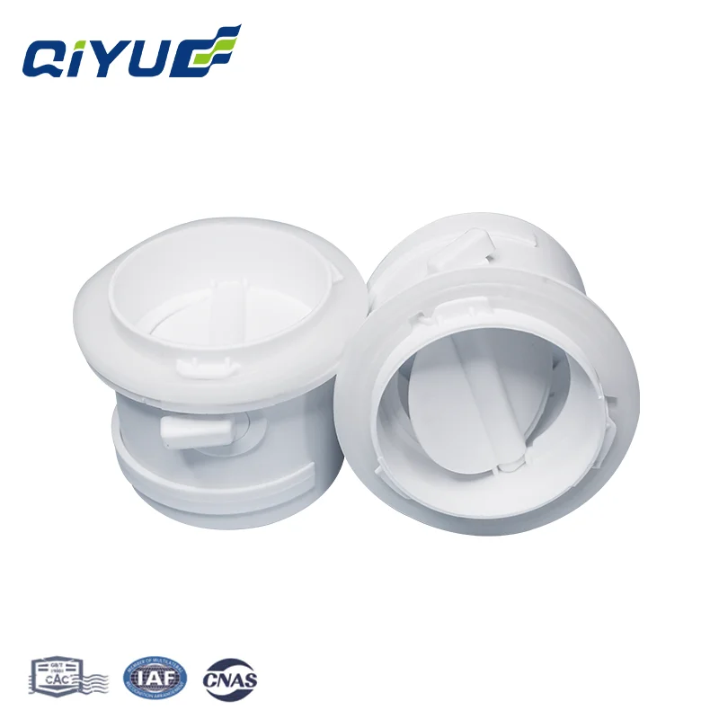 Qiyue Manufacturing Best Price   ABS Air Distribution Box Bearing Plug-in (with air valve) for Air Duct System