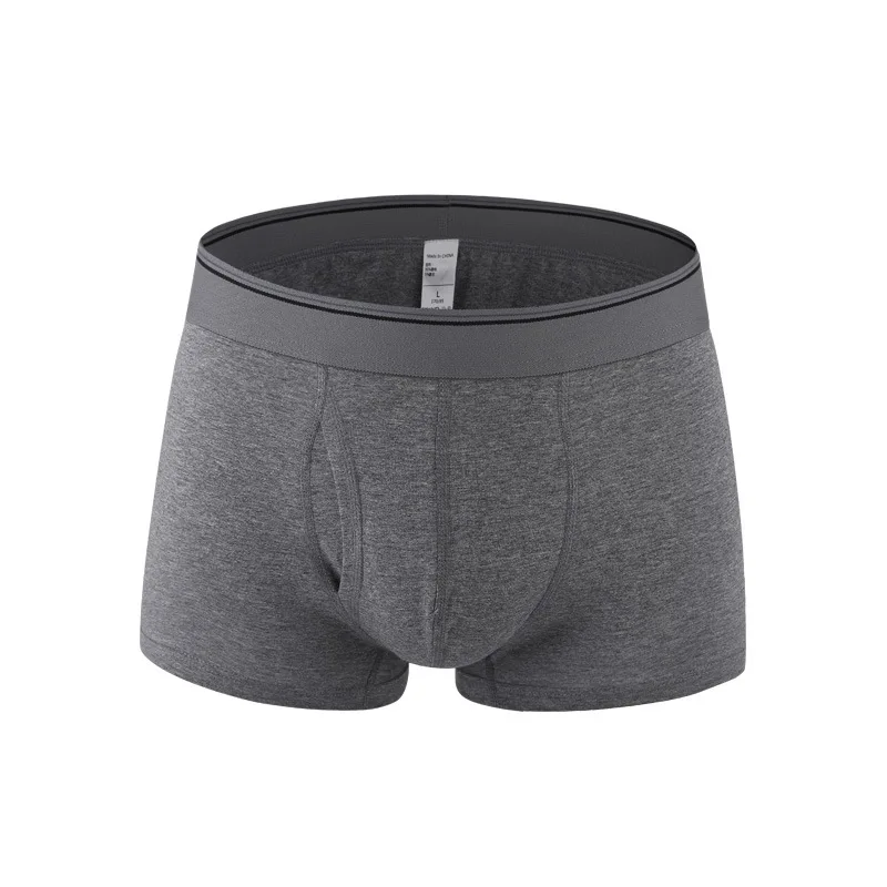 Bahoto In Stock Natural Feelings Boxer Briefs Brand Soft Thick Cotton Men Underwear Wholesale